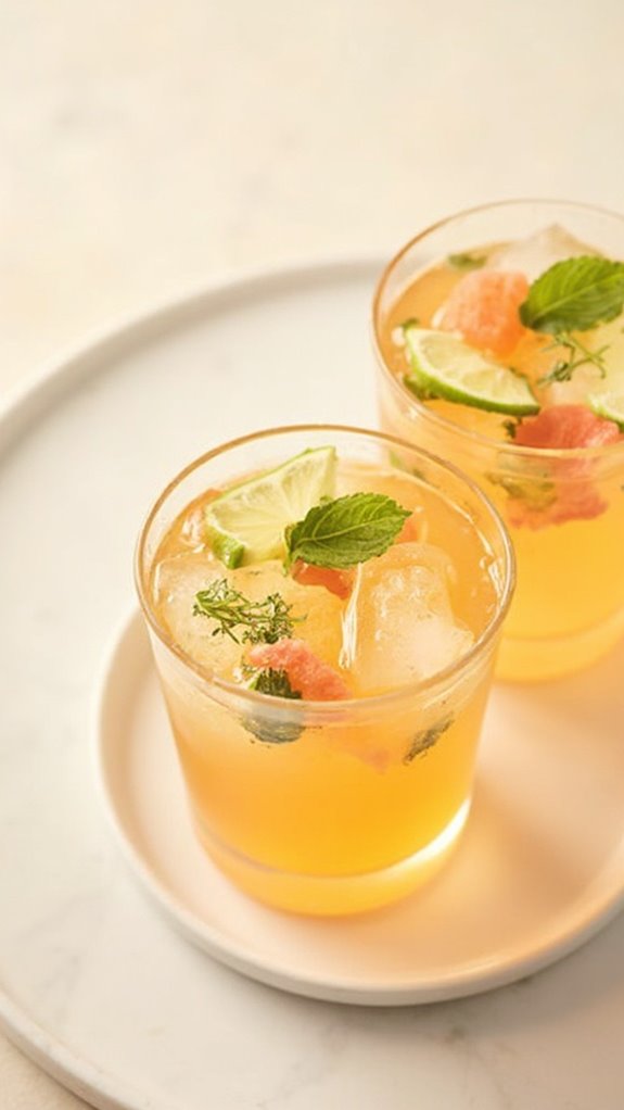 refreshing citrus non alcoholic drink