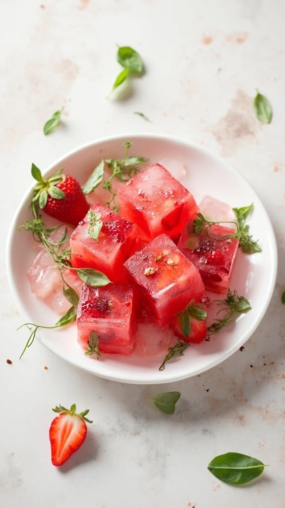 refreshing herbal fruit cubes