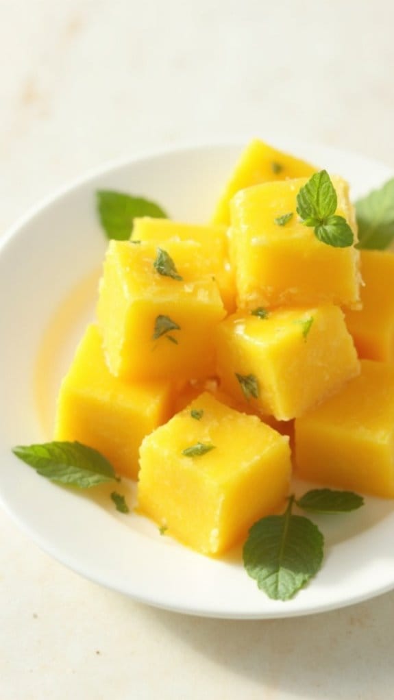 refreshing mango mint treats