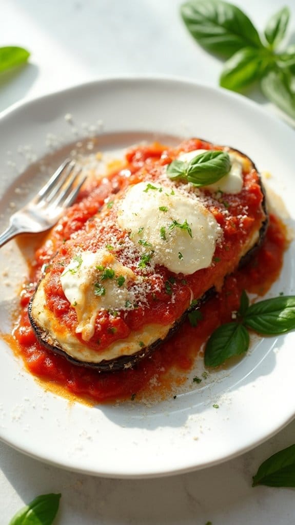 ricotta filled eggplant dish