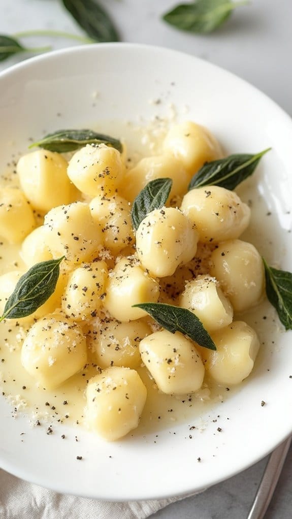 sage infused ricotta dumplings