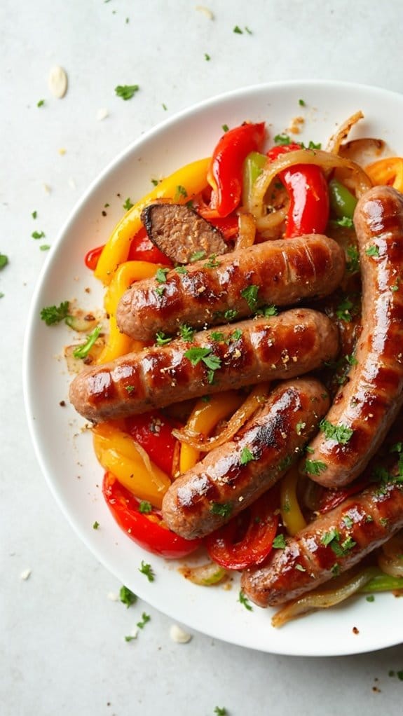 sausage and peppers bake