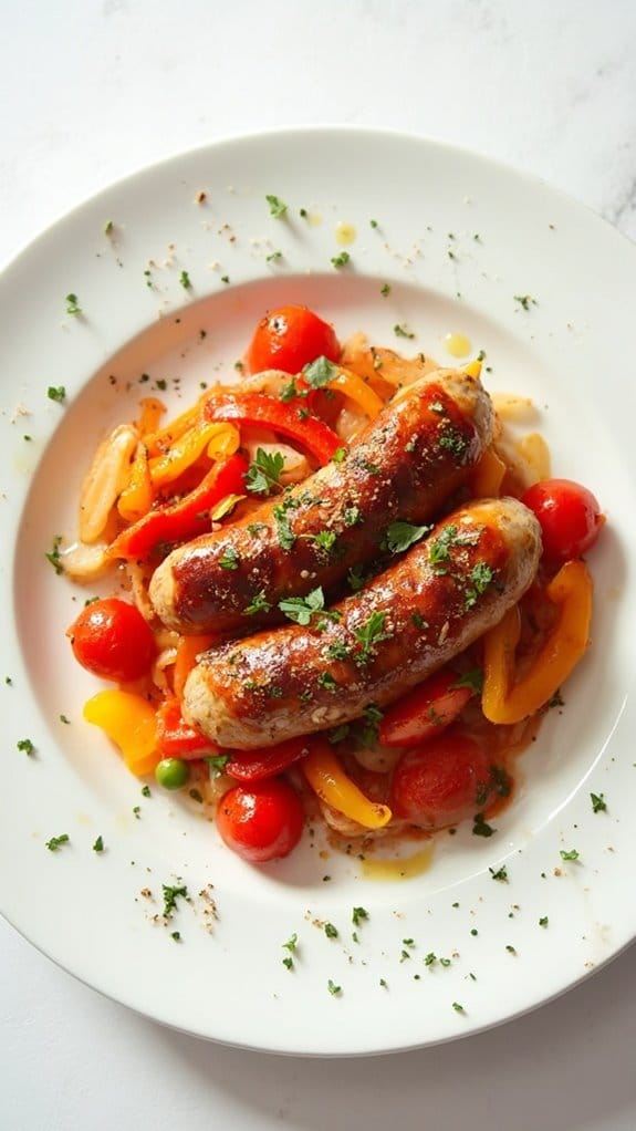 sausage and peppers dish