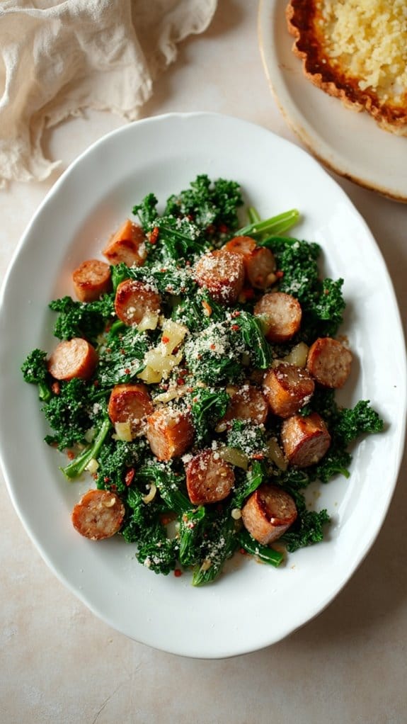 sausage kale skillet recipe