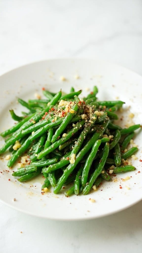 saut ed garlic green beans