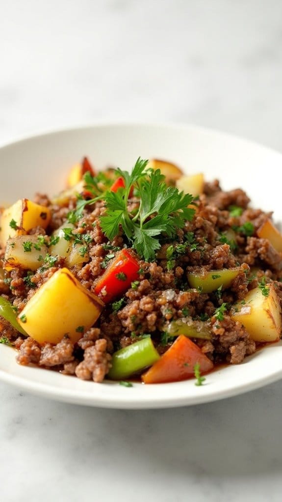 savory beef potato dish