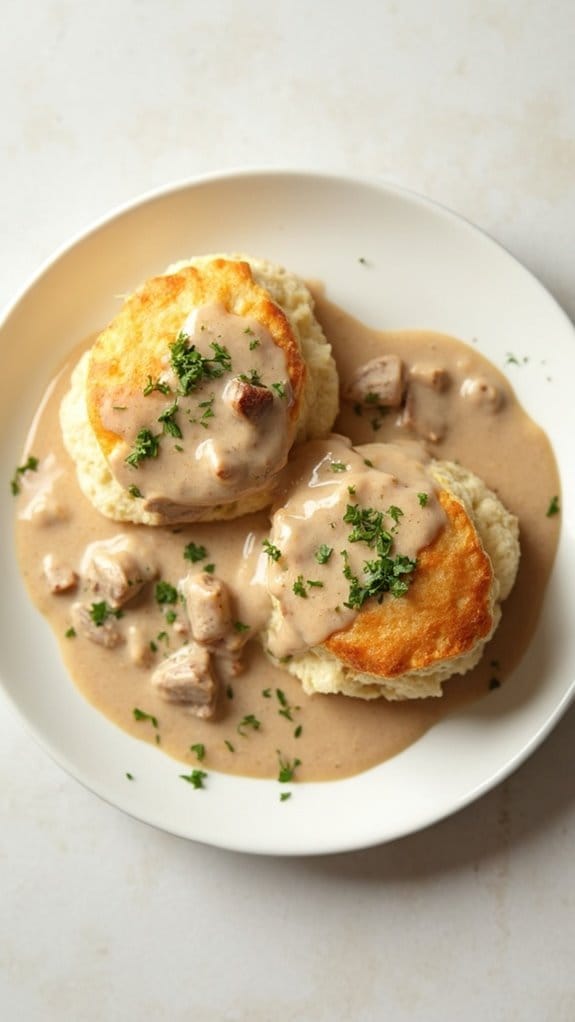 savory biscuit and gravy