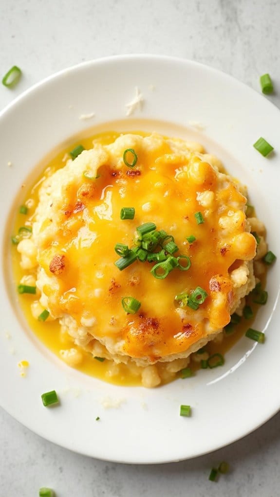 savory cheesy grits dish