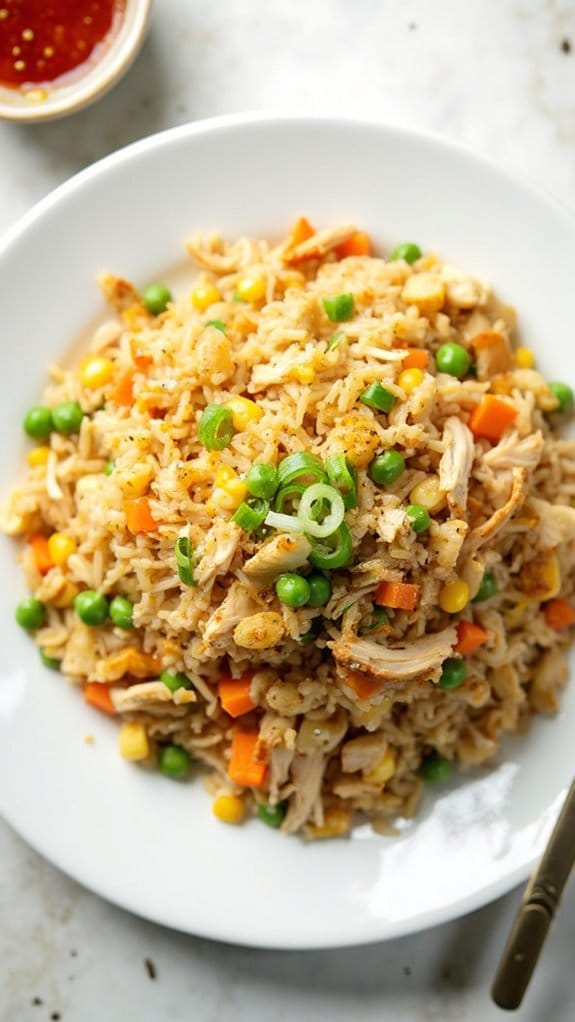 savory chicken fried rice