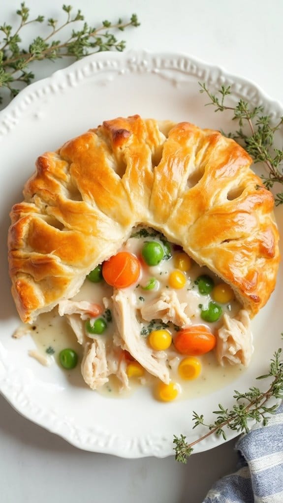 savory chicken pastry dish