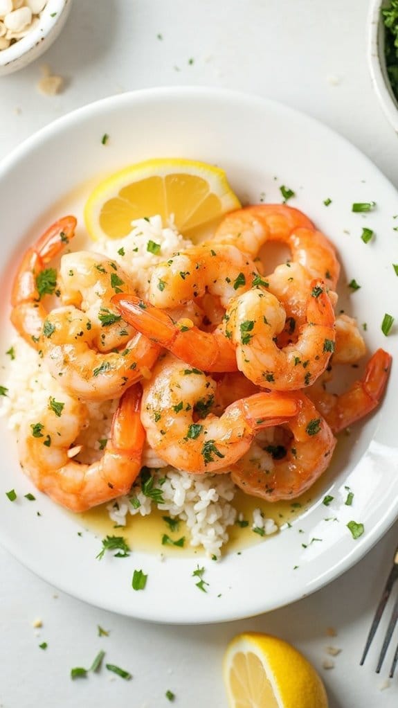 savory garlic butter shrimp