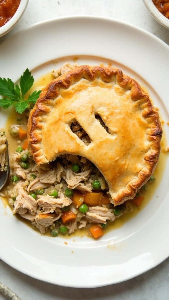 savory indian turkey pie