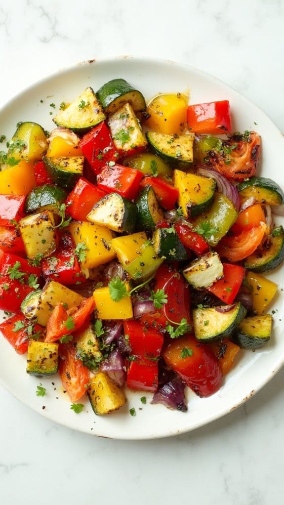 savory roasted veggie mix