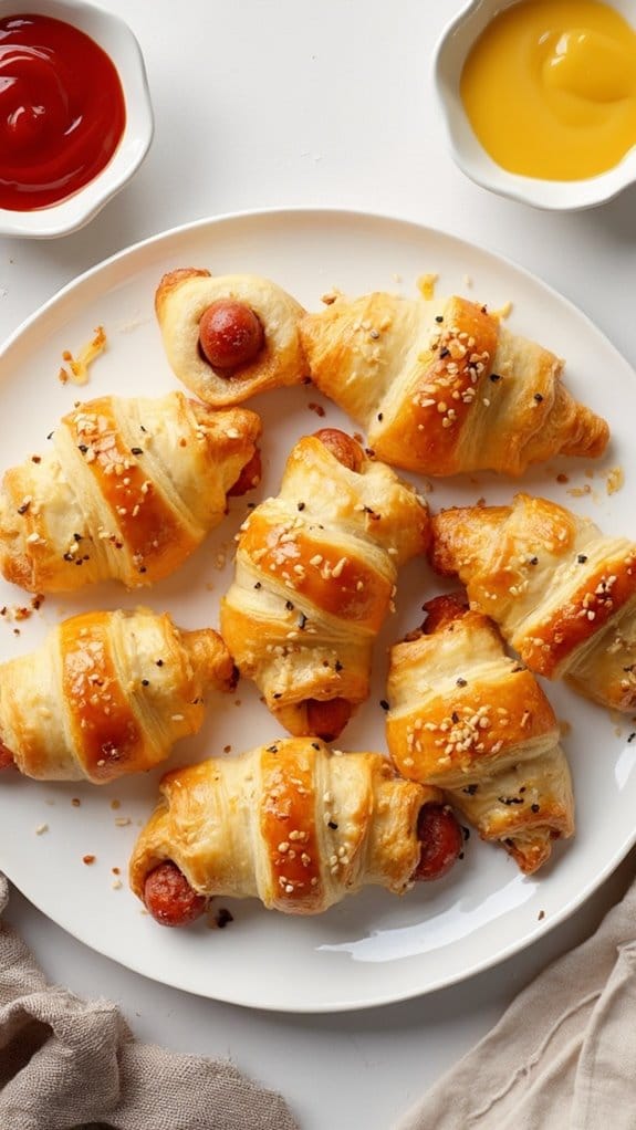 savory sausage wrapped pastry