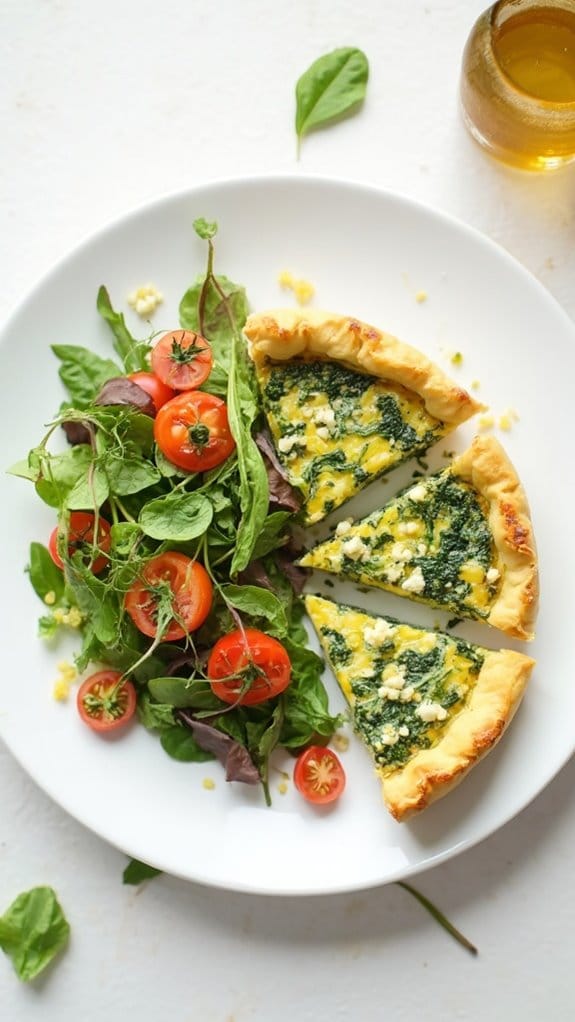 savory spinach feta pie