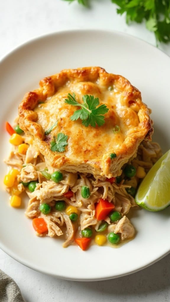 savory thai turkey pie