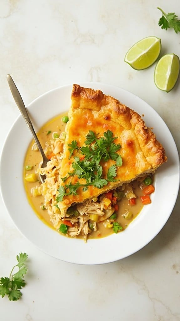 savory thai turkey pie