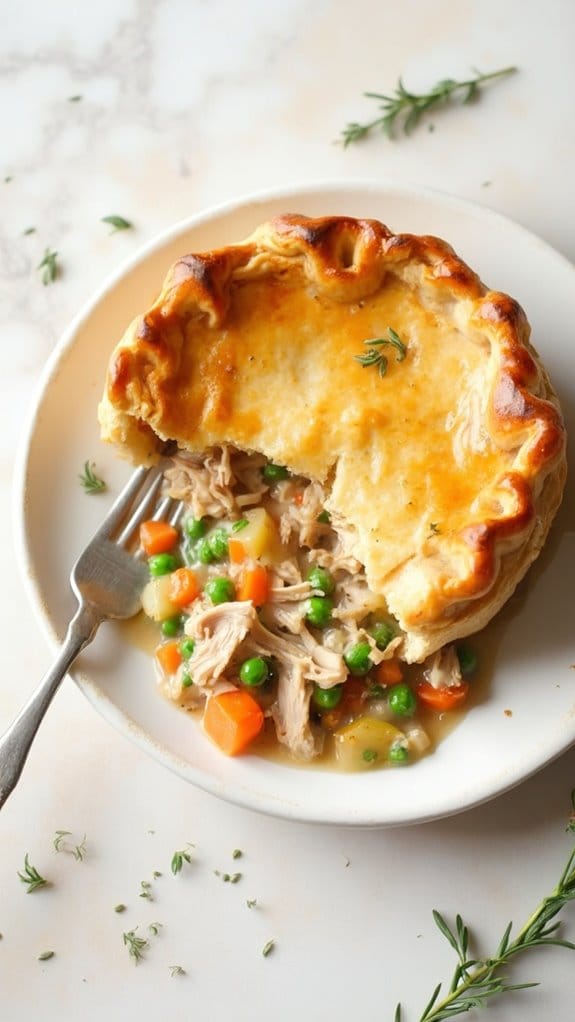 savory turkey filled pastry