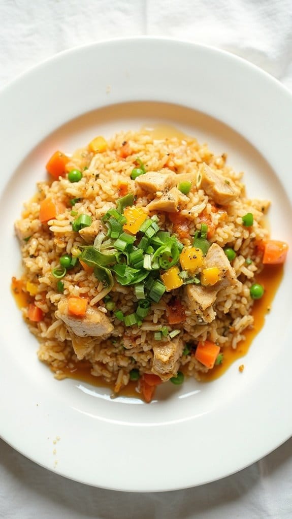 savory turkey fried rice