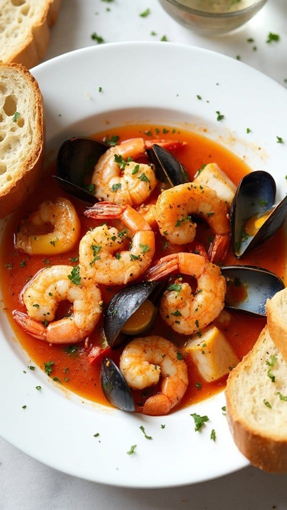 seafood in rich sauce