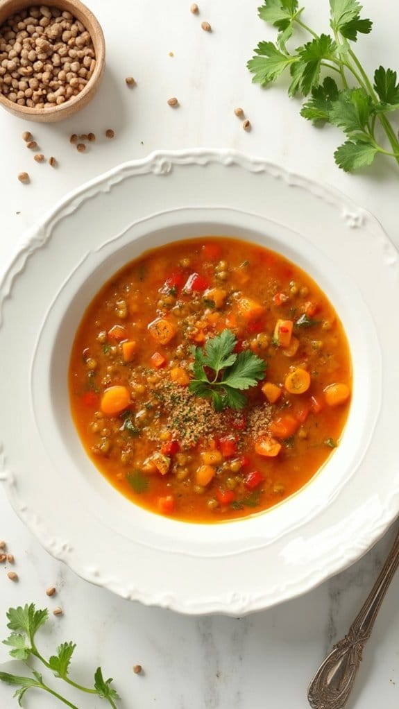 spiced lentil soup recipe