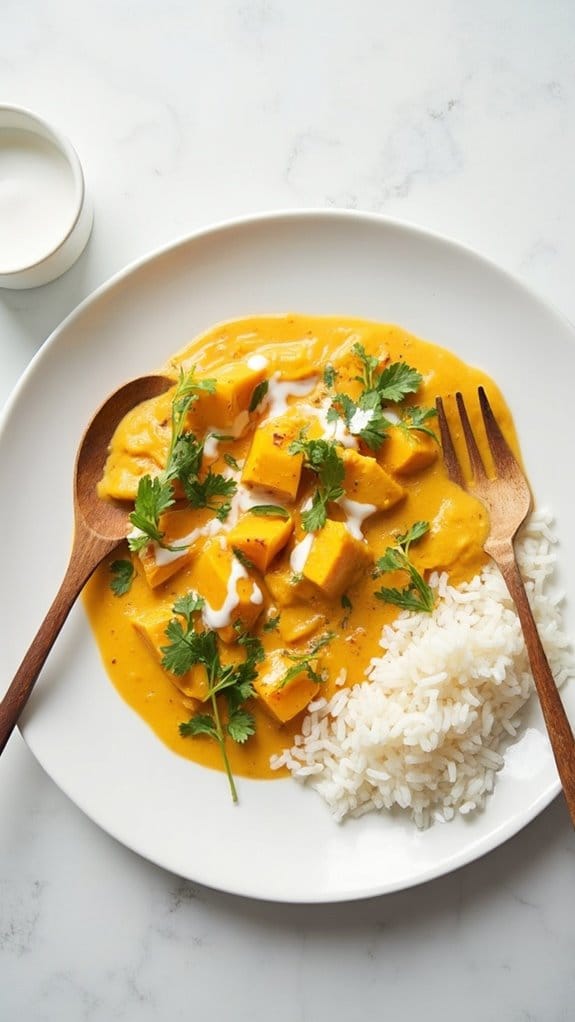 spiced pumpkin coconut stew