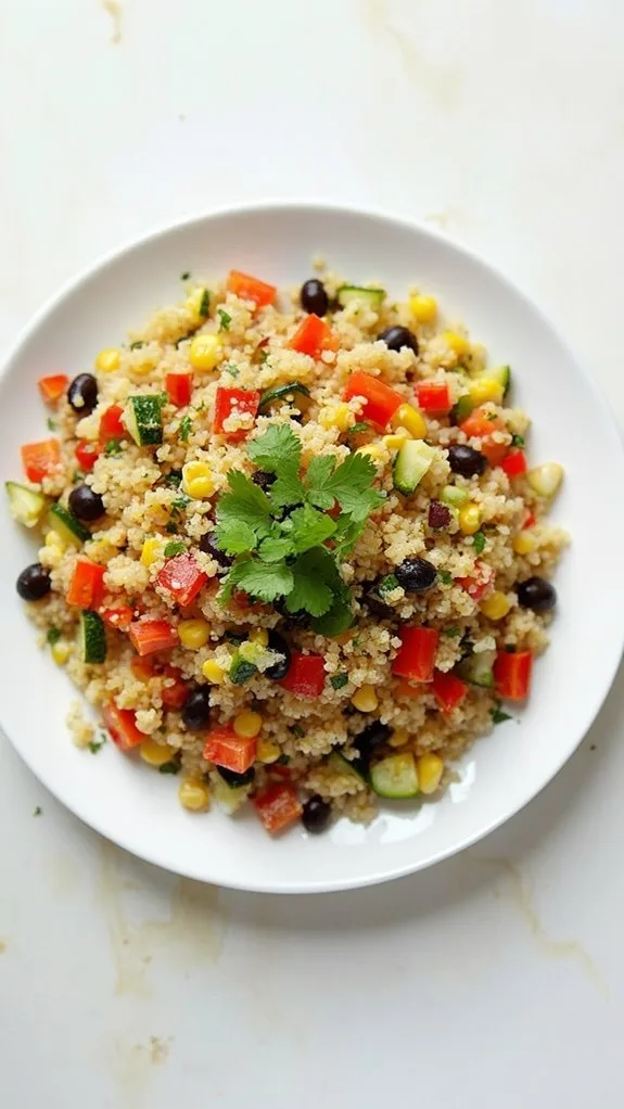 spicy quinoa vegetable dish