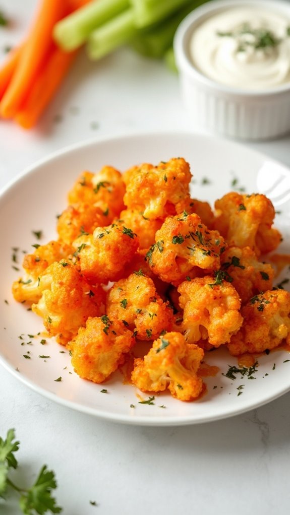 spicy vegetarian cauliflower appetizer