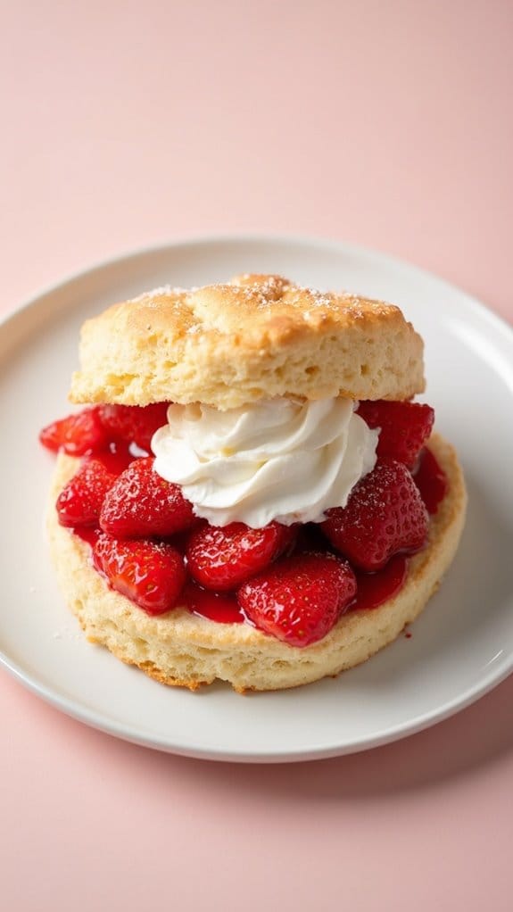 strawberry shortcake biscuit dessert