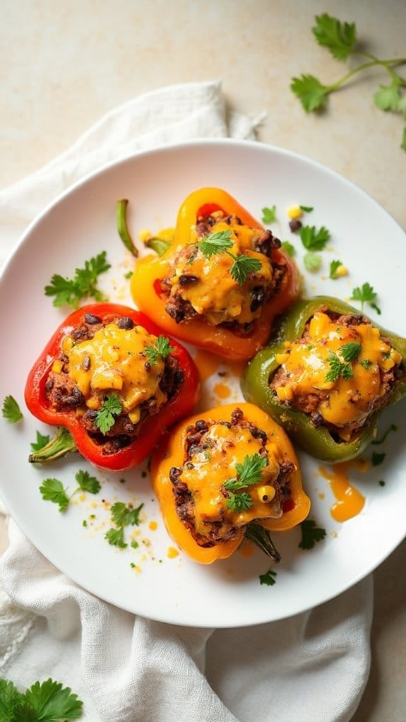 stuffed peppers with sweet potatoes