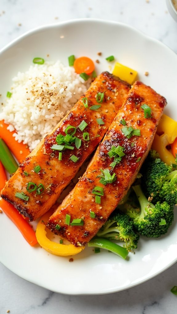 sweet and savory salmon