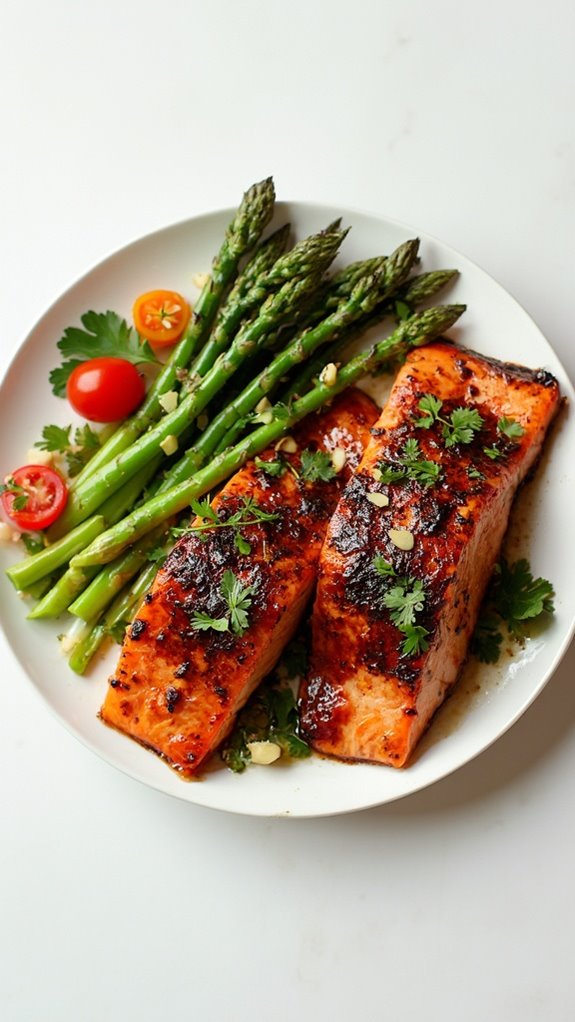 sweet tangy salmon dish