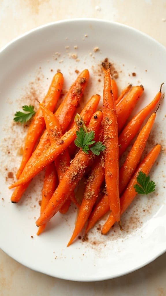 sweetened roasted carrot dish