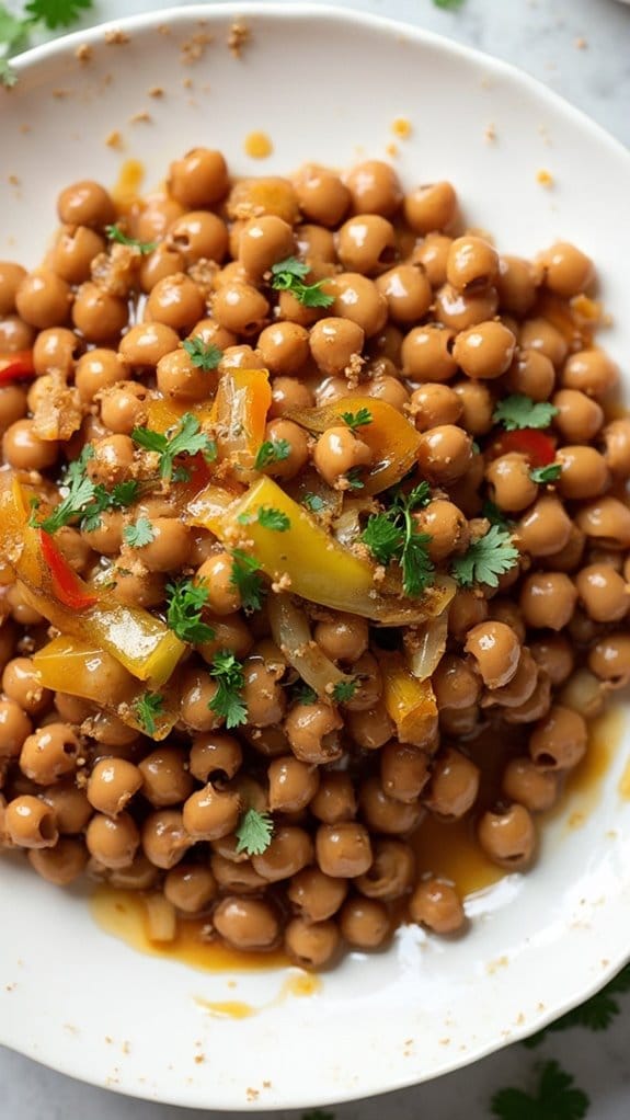 tangy black eyed peas dish