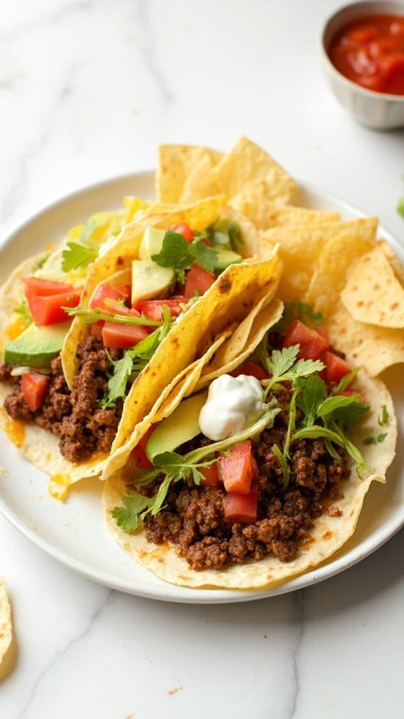 tasty spicy beef tacos