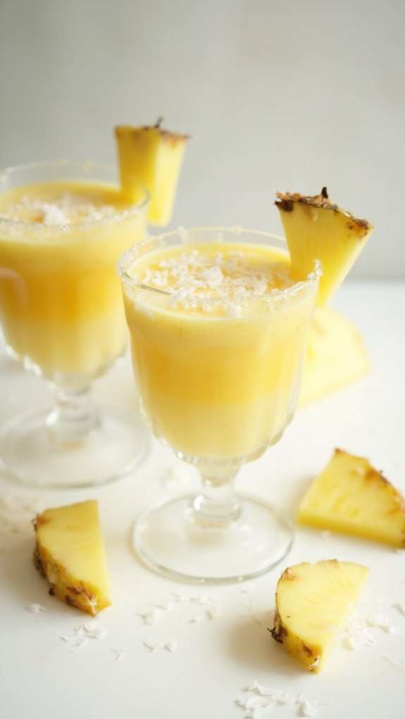 tropical pineapple coconut drink