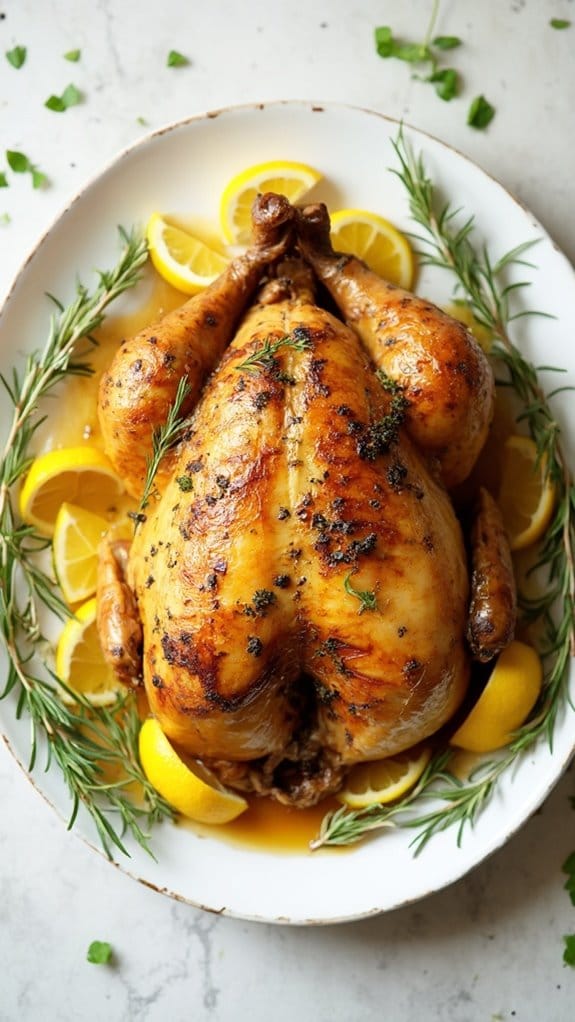 zesty herb infused roasted chicken