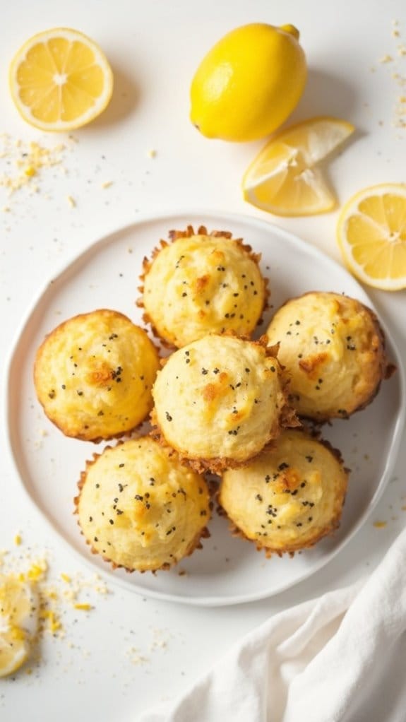 zesty muffins with poppy