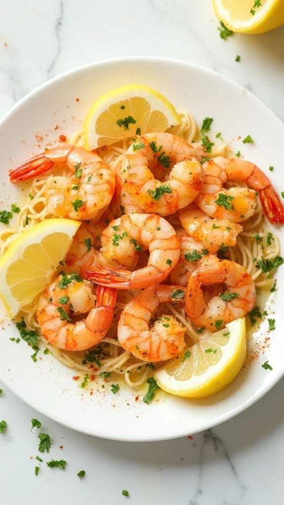 zesty shrimp garlic dish