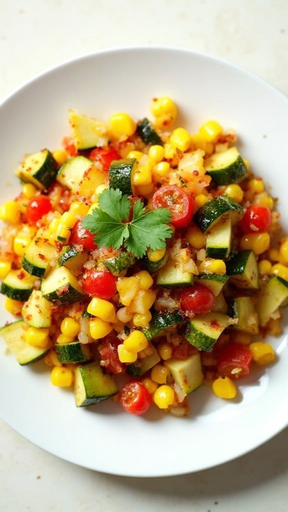 zucchini and corn dish