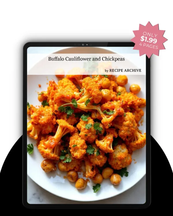 Buffalo Cauliflower and Chickpeas