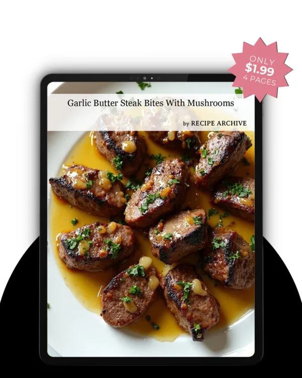 Garlic Butter Steak Bites With Mushrooms